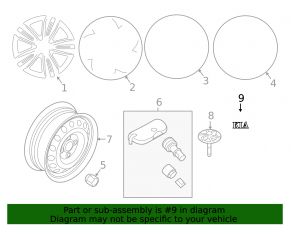 Capac central disc pentru Kia Sportage 20-22, negru, 60/55mm
