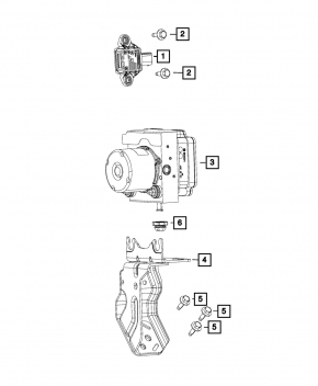 Кронштейн ABS АБС Dodge Grand Caravan 11-20