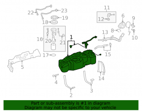Топливный бак Toyota Sequoia 08-16