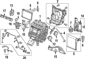 Клапан печки кондиционера Honda CRV 23-26