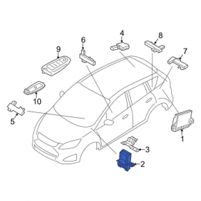 Smart Data Link Control Module Computer Ford C-max MK2 13-18
