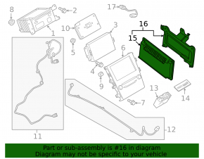 Усилитель аудио Ford Fusion mk5 17-20 SONY, без кронштейна