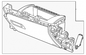 Torpedo, compartiment pentru mănuși Chevrolet Equinox EV 24-26 negru