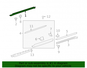 Prag dreapta pentru Mercedes X164 GL W164 ML