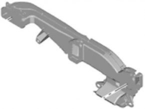 Conducta de aer de la ventilatorul stâng de răcire a bateriei Ford Fusion mk5 13-20 plug-in