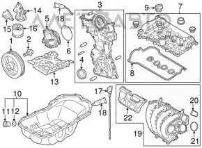 Корпус масляного фильтра Mazda 3 14-18 BM