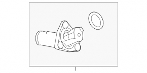Corpul termostatului Lexus IS250 06-13