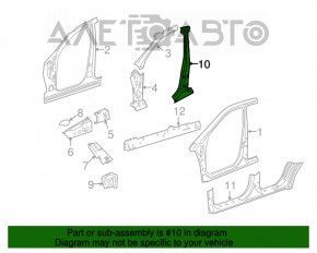 Стойка кузова центральная левая Mercedes W164 ML