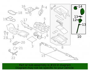 Ручка КПП Subaru XV Crosstrek 18-23