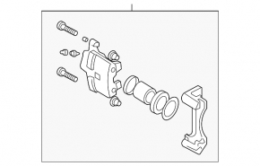 Ansamblu etrier față dreapta pentru Nissan Rogue 24-26 fabricat în SUA