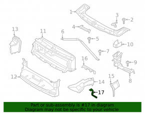 Suport conductă de aer stânga BMW 4 F36 15-20 pachet M
