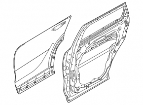 Ansamblu portiera spate stanga Kia Sorento 21-23 HEV, PHEV