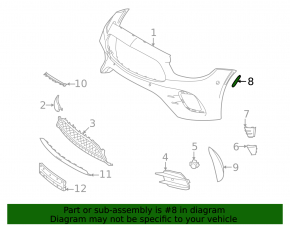 Reflector bară față dreapta W213 E 21-23
