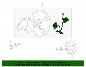 Кнопки управления на руле Mazda CX-7 06-09