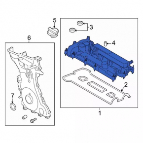 Крышка клапанная Ford Escape 17-19 2.0T