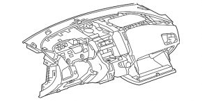Торпедо передняя панель без AIRBAG Chevrolet Equinox 10-17
