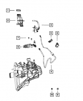 Рабочий цилиндр сцепления Fiat 500 12-17