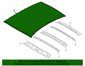 Acoperiș metalic pentru Kia K5 2021-2026 fără trapă