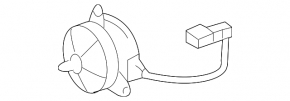 Motor ventilator răcire dreapta pentru Lexus LS460 07-17