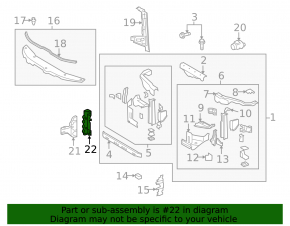 Кронштейн птф правый Toyota Land Cruiser 16-21