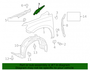 Garnitură ștergător parbriz dreapta pentru Lexus RX350 RX450h 10-15