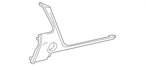 Накладка передней панели центральная Lexus RX350 RX450h 16-22 черная