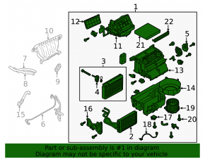 Печка в сборе Mitsubishi Outlander 14-16