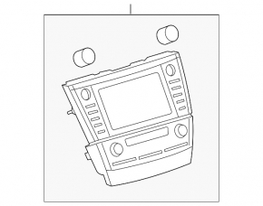 Головное устройство JBL Toyota Camry v40 10-11