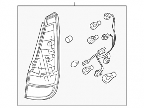 Lampa exterioară aripă dreapta Hyundai Elantra UD 11-13 pre-restilizare, nouă, neoriginală