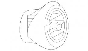 Deflector de conducte de aer panou frontal stânga Mercedes C-class W205 15-21 negru lucios, defect de acoperire
