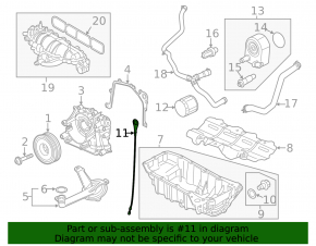 Щуп масляный Ford Fusion mk5 13-20 1.5Т, 1.6T