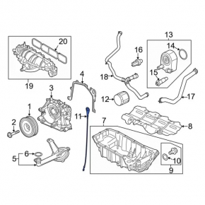 Щуп масляный Ford Fusion mk5 13-20 1.5Т, 1.6T