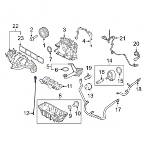 Щуп масляный Ford Fusion mk5 13-20 1.5Т, 1.6T