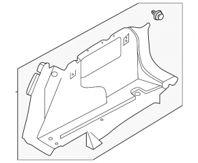 Ornamente arc dreapta pentru Land Rover Range Rover Velar 18-20 negru pentru roată de rezervă