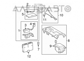 Панель кнопок управления подогревом Lexus GS300 GS350 GS430 GS450h 06-07 с вентиляцией