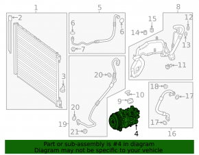 Компрессор кондиционера Mercedes W167 GLE 450 20-21 3.0h