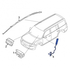 Подушка безопасности airbag левого сиденья Ford Flex 09-19