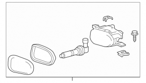 Proiector de ceață stânga pentru Mercedes W211 pre-oprire, HELLA
