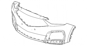Бампер передний голый Acura MDX 25-26 Type S