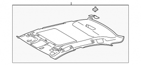 Обшивка потолка Lexus IS250 IS300 IS350 06-13 серый под люк