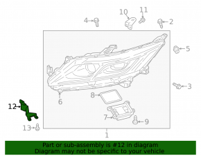 Suport faruri dreapta jos Mitsubishi Eclipse Cross 18-