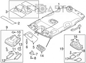 Козырек левый Kia Soul 14-18