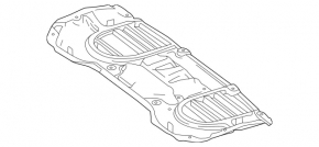 Protecția motorului spate Mercedes GLS-class X166 13-19 3.0 nou original