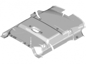 Обшивка потолка задняя Ford Transit Connect MK2 13-18
