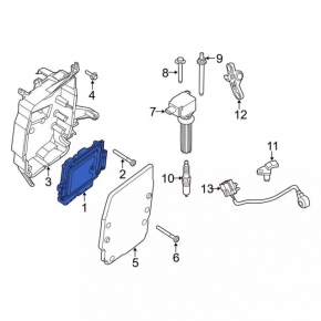 Блок ECU компьютер двигателя Ford Mustang mk6 18-23 2.3T АКПП