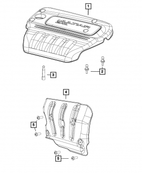 Защита впускного коллектора Jeep Cherokee KL 19-23 2.4