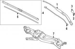 Поводок дворника левый Mazda CX-90 24-26