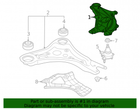 Цапфа передняя правая Volkswagen ID.4 21-22 AWD