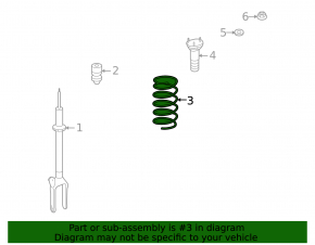 Пружина передняя левая Mercedes W164 ML W251 R