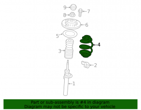 Пружина передняя левая BMW X3 F25 11-17 2.0T, 3.0